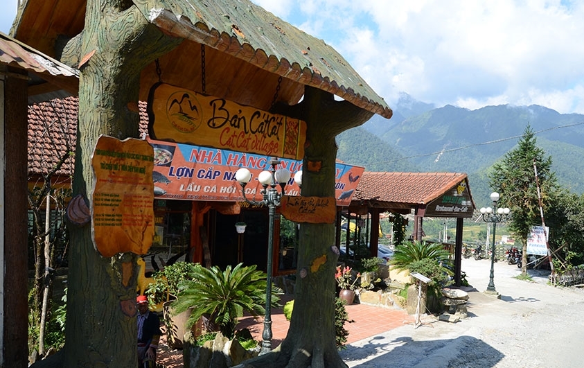 Cat Cat gate in Sapa Vietnam